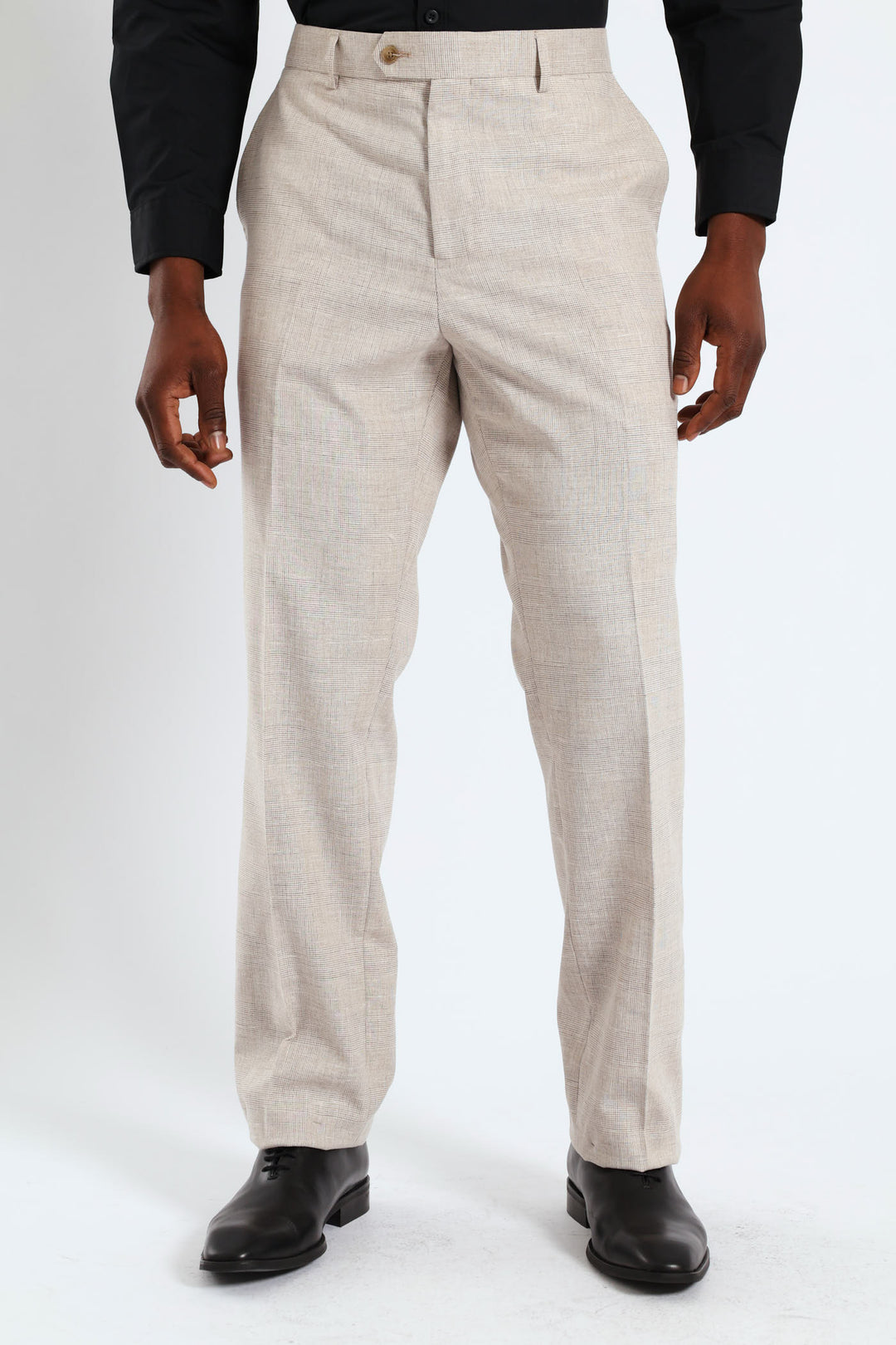 Glen Check Suit Trouser - Natural