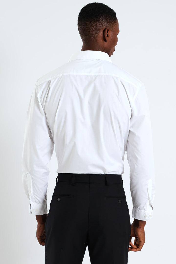 Long Sleeve Easy Care Shirt - White