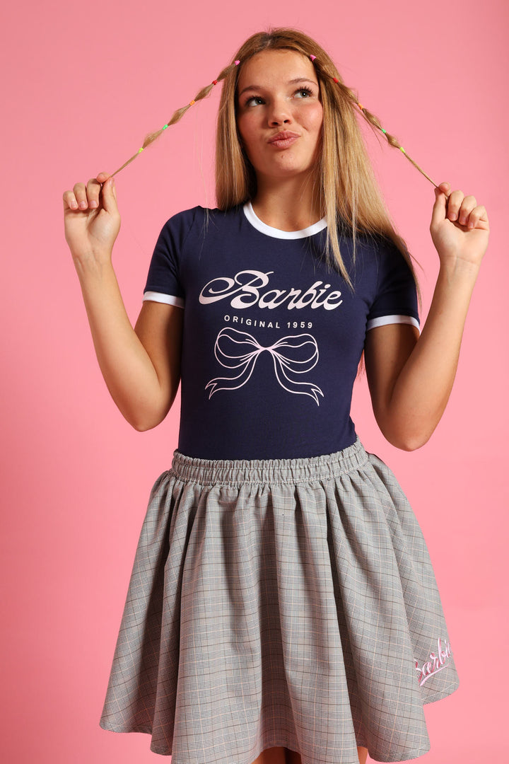 Girls Barbie Bodysuit - Navy