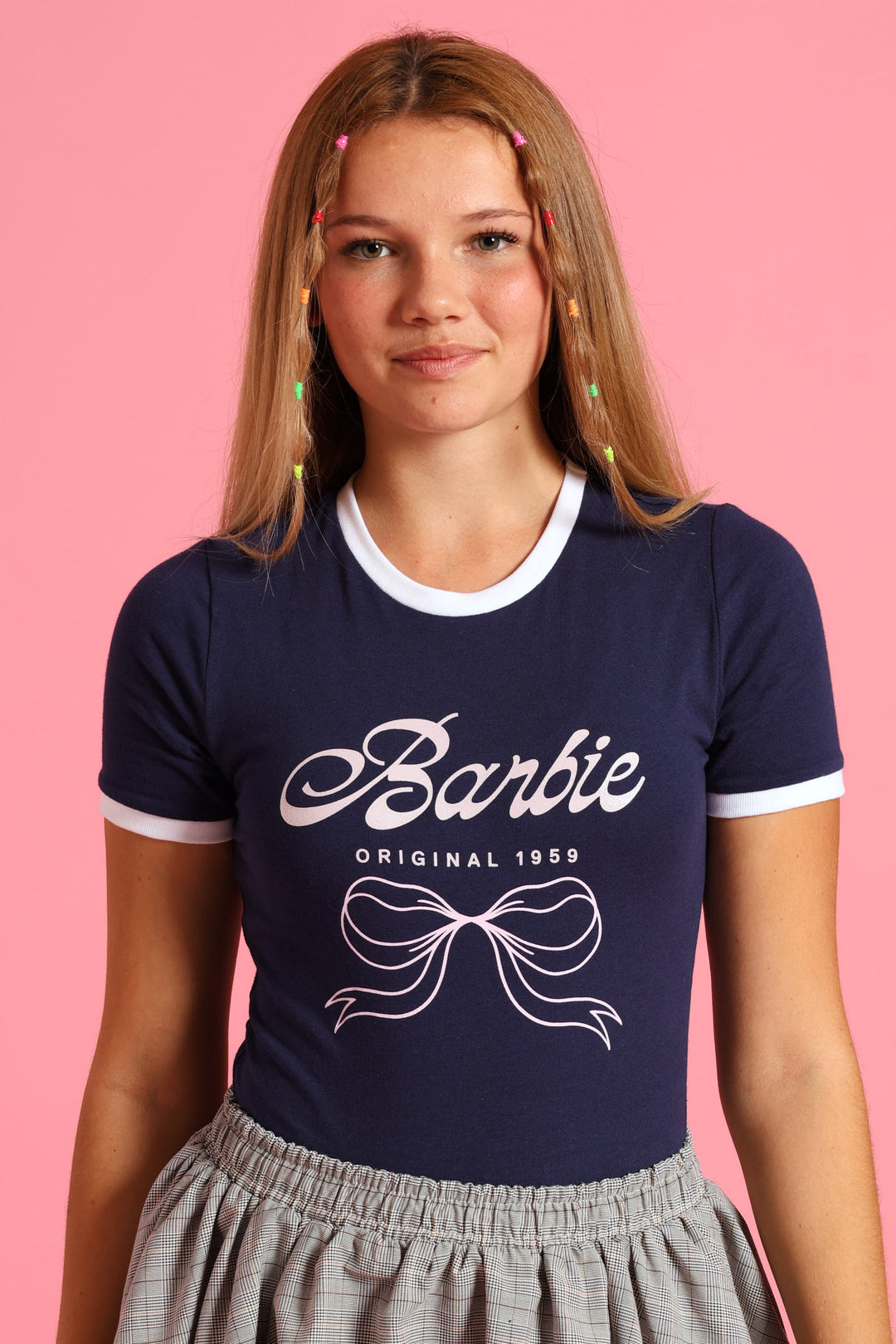 Girls Barbie Bodysuit - Navy