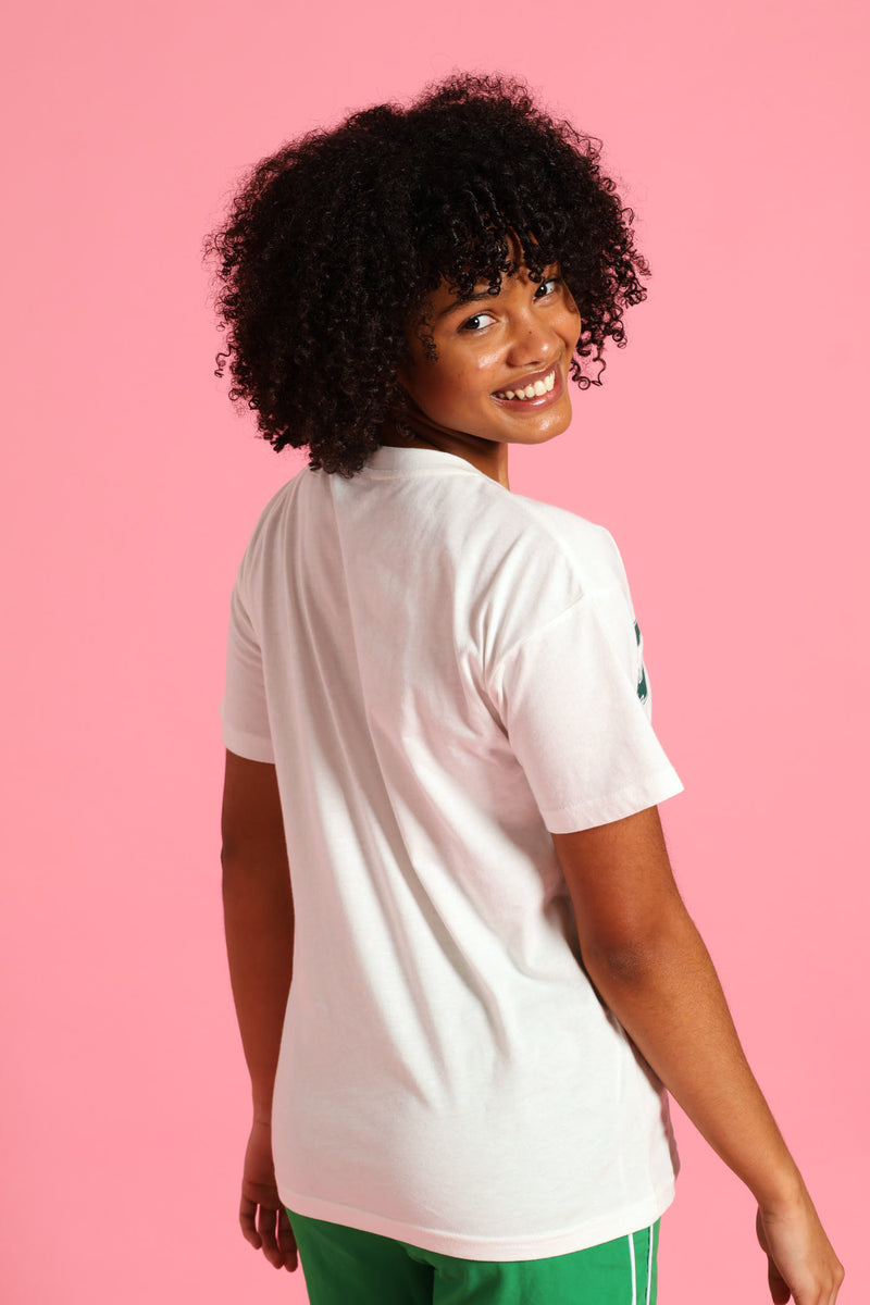 Girls Florida Oversized Tee - Cream