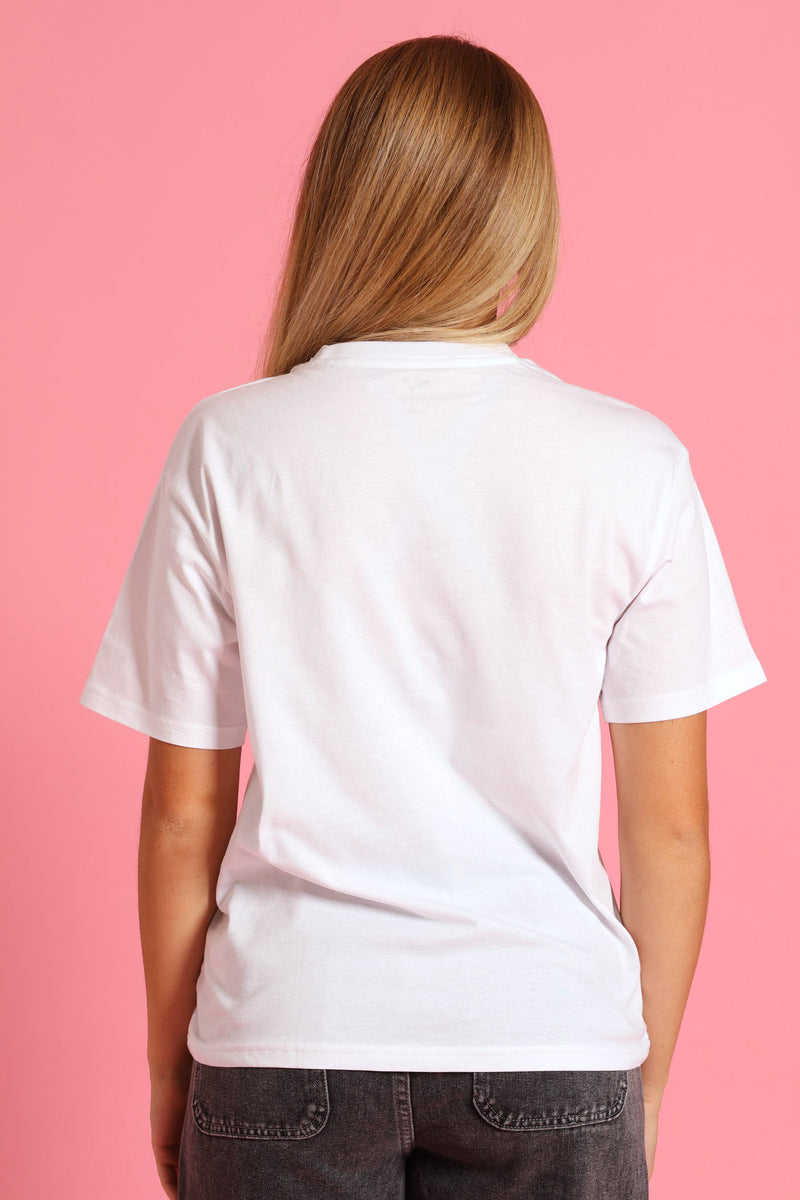 Girls Essential Boxy Tee - White