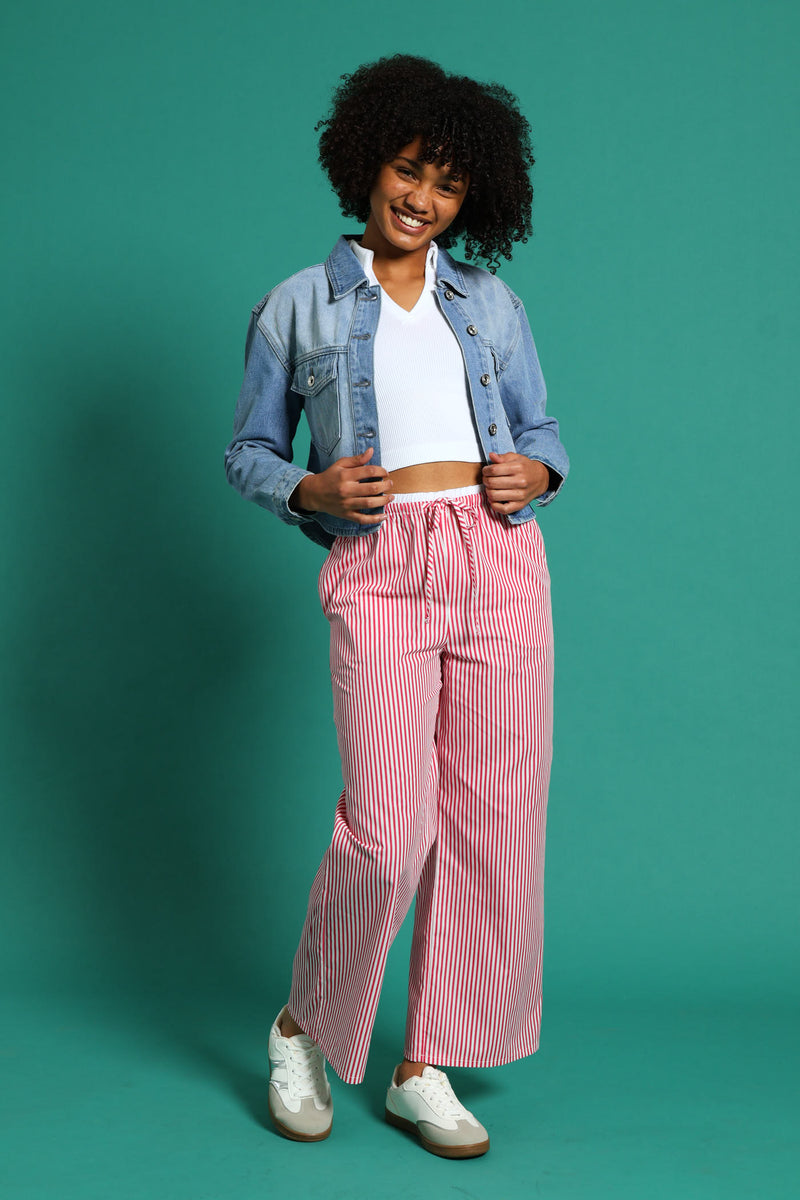 Girls Denim Shacket - Mid Blue