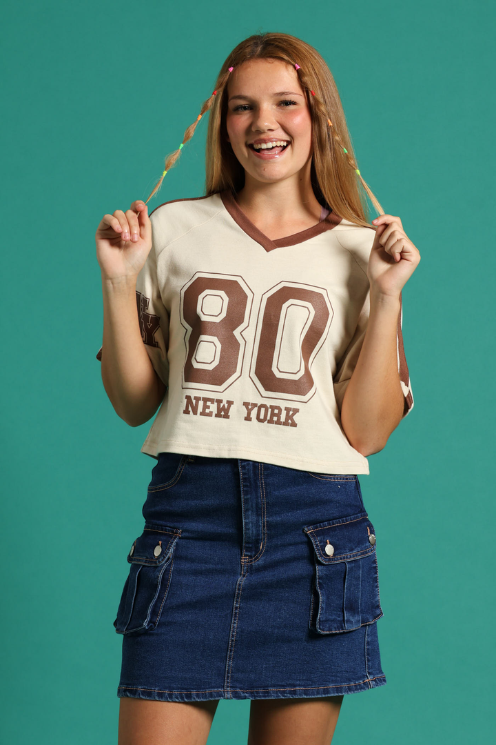 Girls Cargo Stretch Skirt - Dark Blue