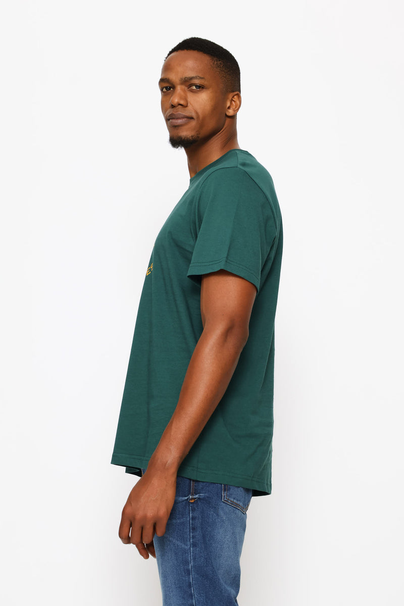 Skull Rugby Tee - Forest Green