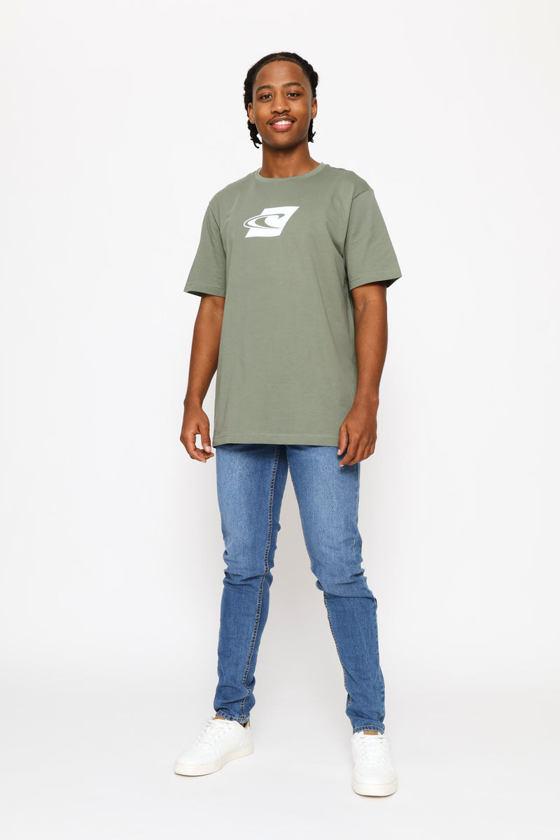 3 Pack Brand Tees - Green/Grey/Navy