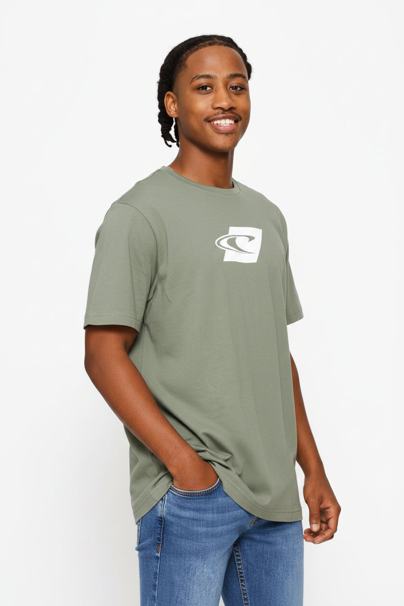 3 Pack Brand Tees - Green/Grey/Navy
