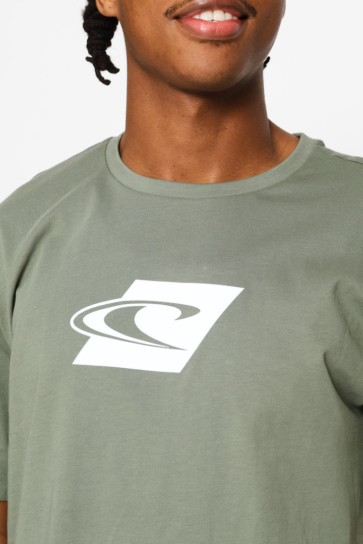 3 Pack Brand Tees - Green/Grey/Navy