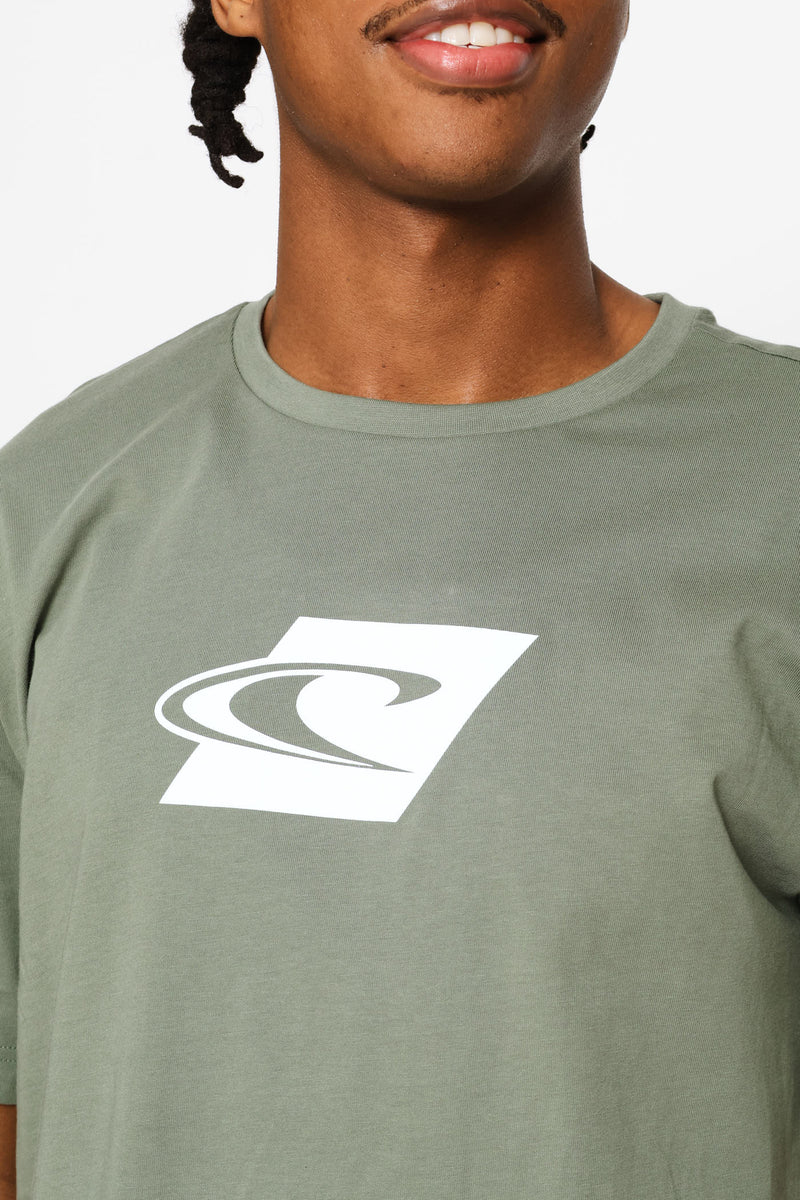 3 Pack Brand Tees - Green/Grey/Navy
