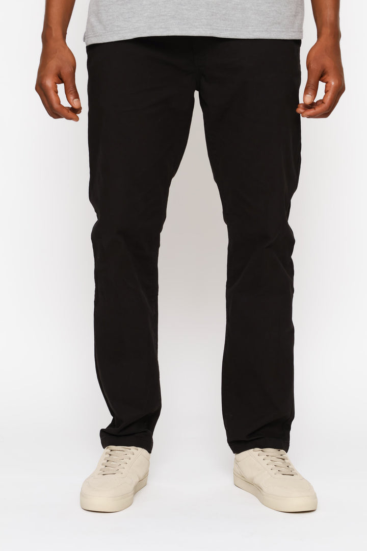 Straight Leg Chino - Black