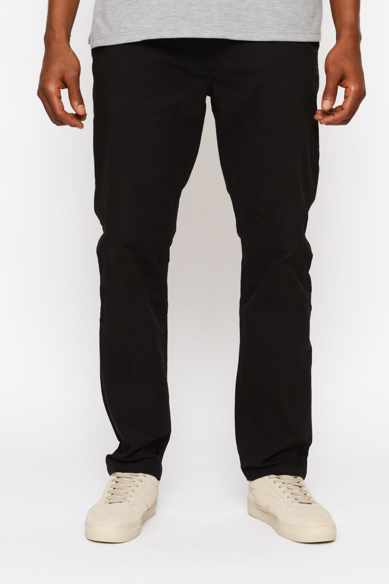 Straight Leg Chino - Black