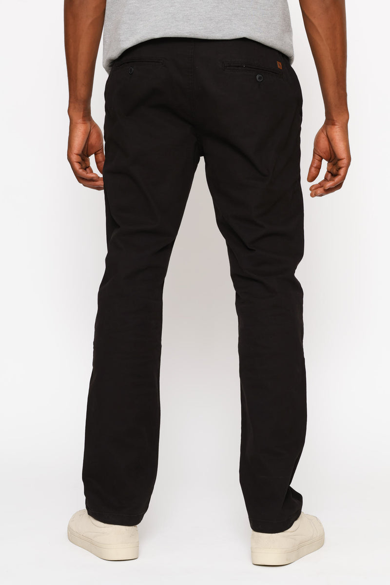 Straight Leg Chino - Black
