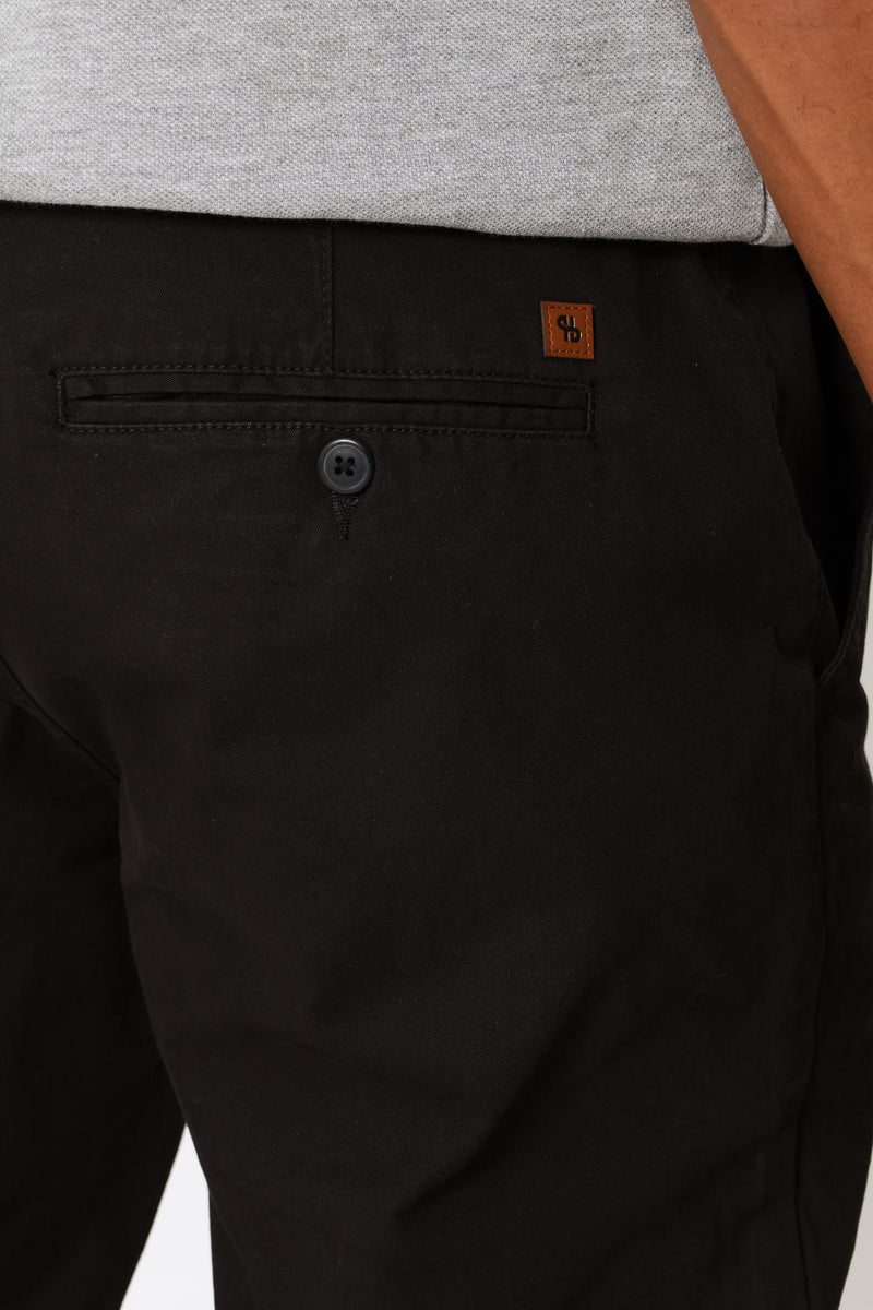 Straight Leg Chino - Black