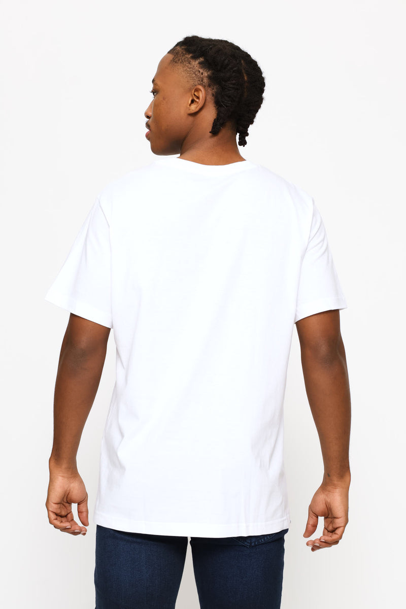 3 Pack Brand Tees - White/Blue/Black