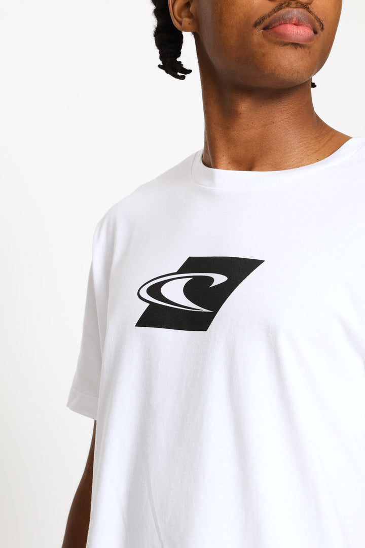 3 Pack Brand Tees - White/Blue/Black