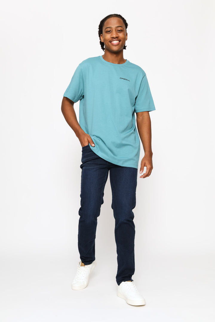 3 Pack Brand Tees - White/Blue/Black