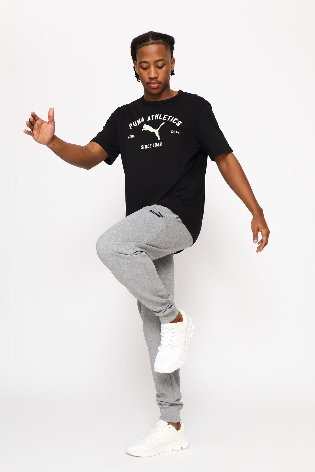 Essential No. 1 Logo Slim Sweatpants - Grey
