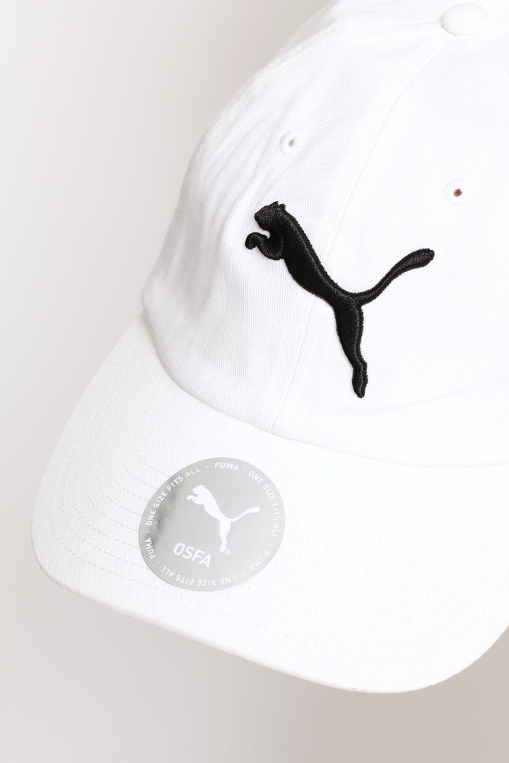 Essential Cat Baseball Cap - White
