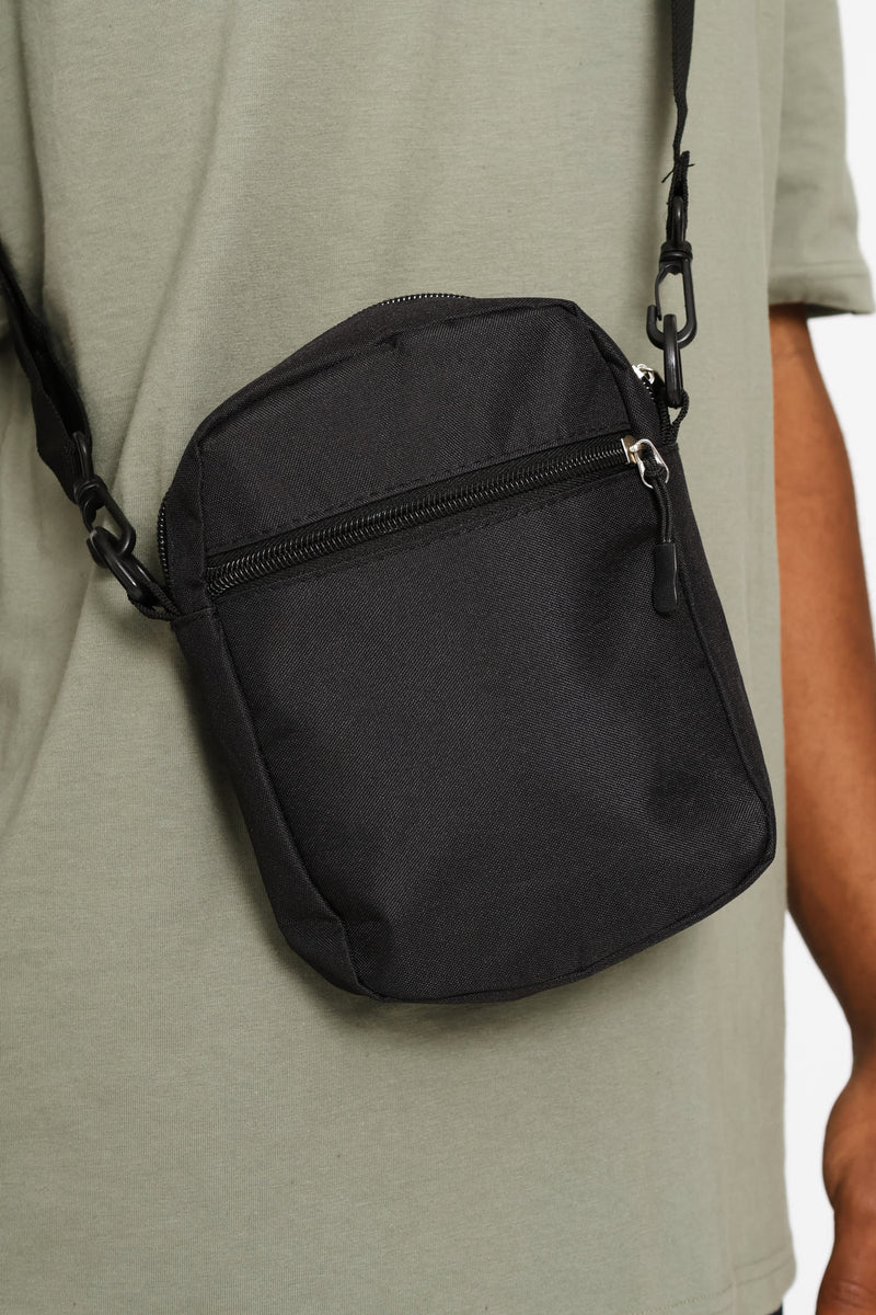 Zip Crossbody Bag - Black