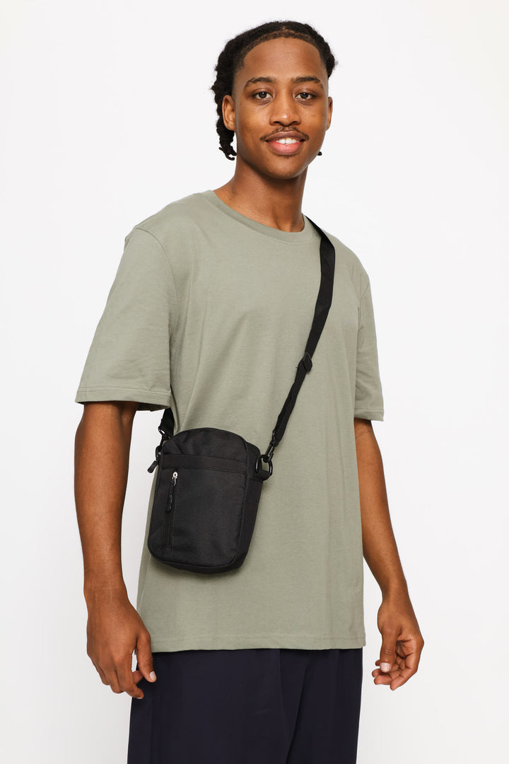 Zip Crossbody Bag - Black