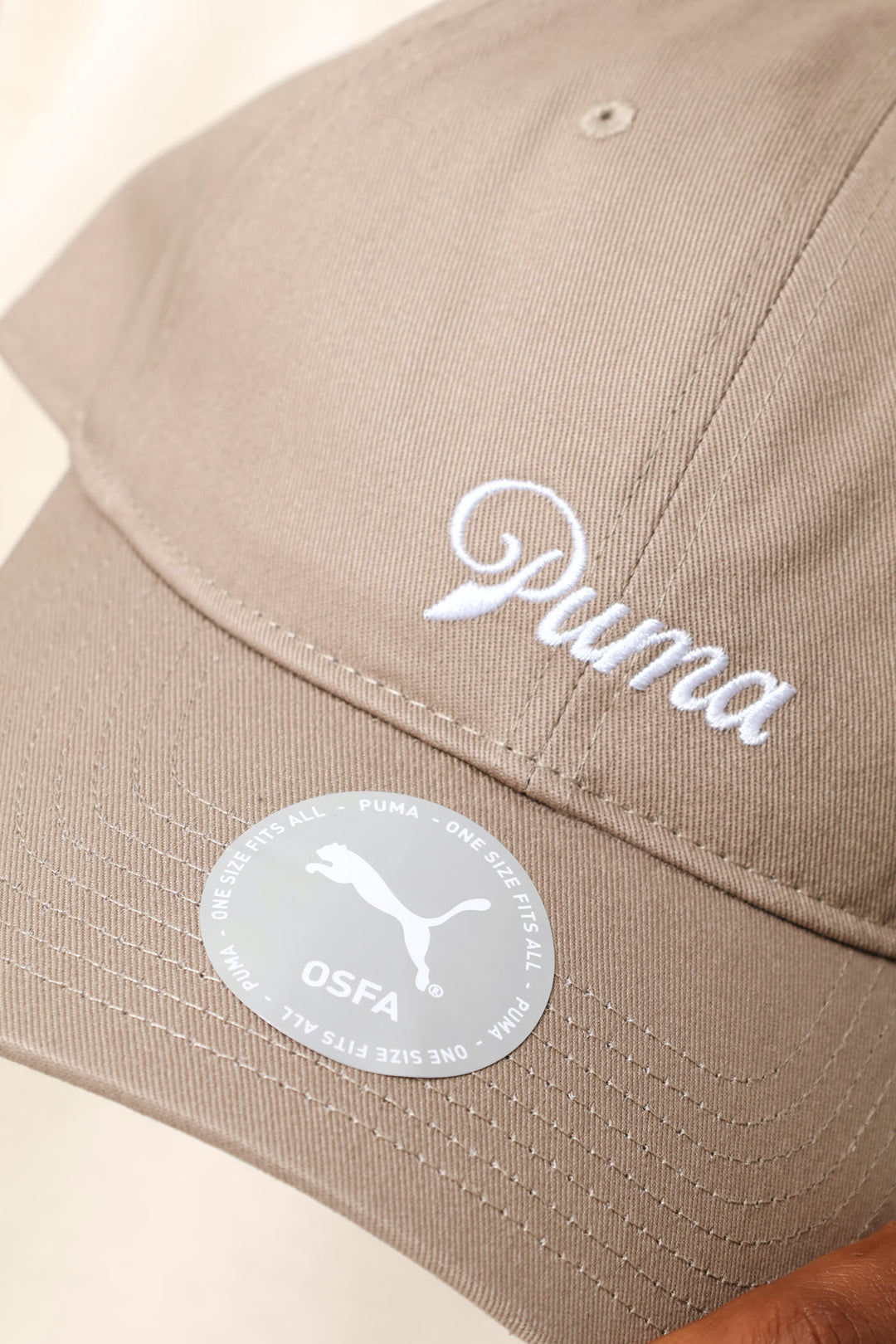 Essential Script Logo Dad Cap - Stone
