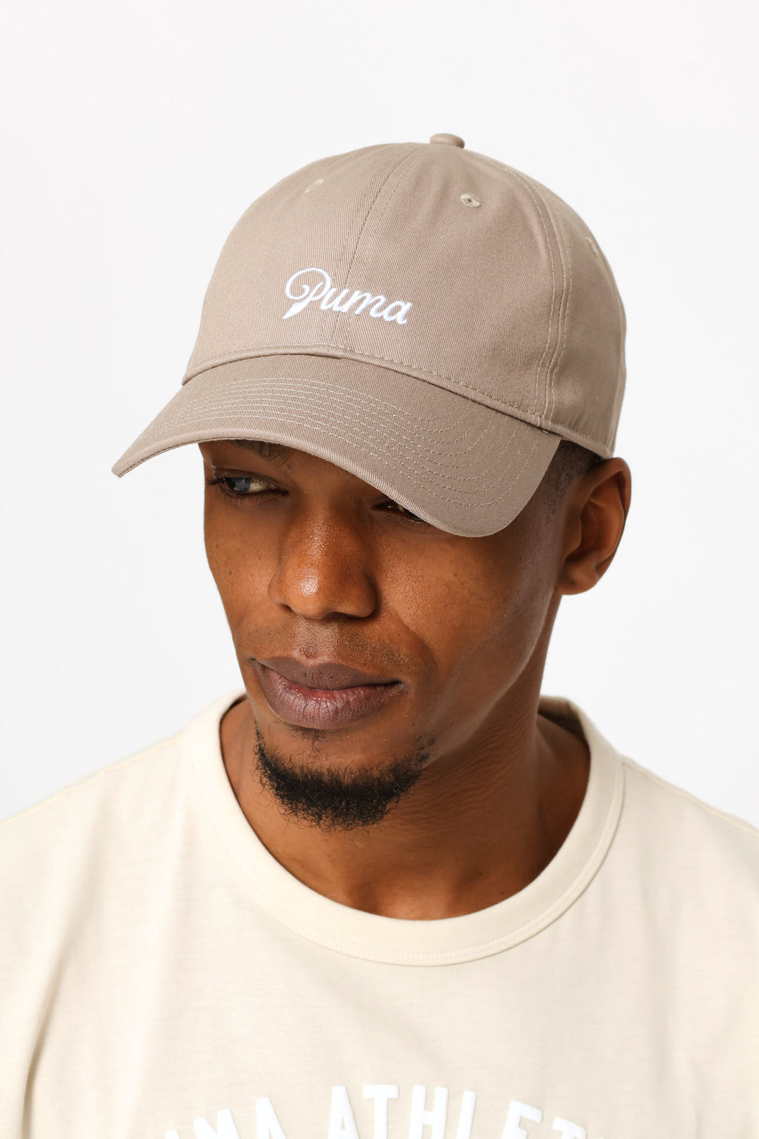 Essential Script Logo Dad Cap - Stone