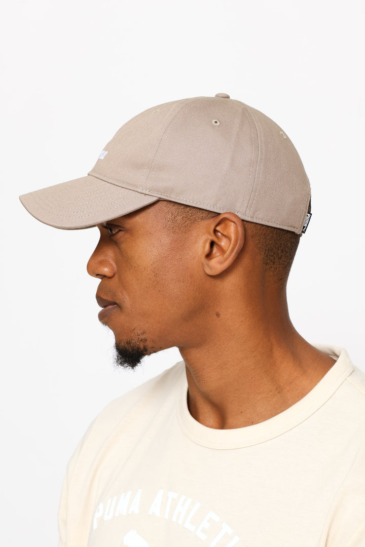 Essential Script Logo Dad Cap - Stone