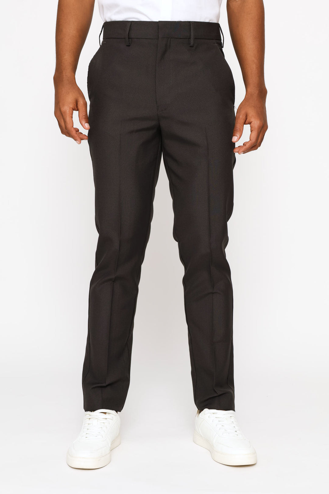 Surface Interest Smart Trouser - Charcoal