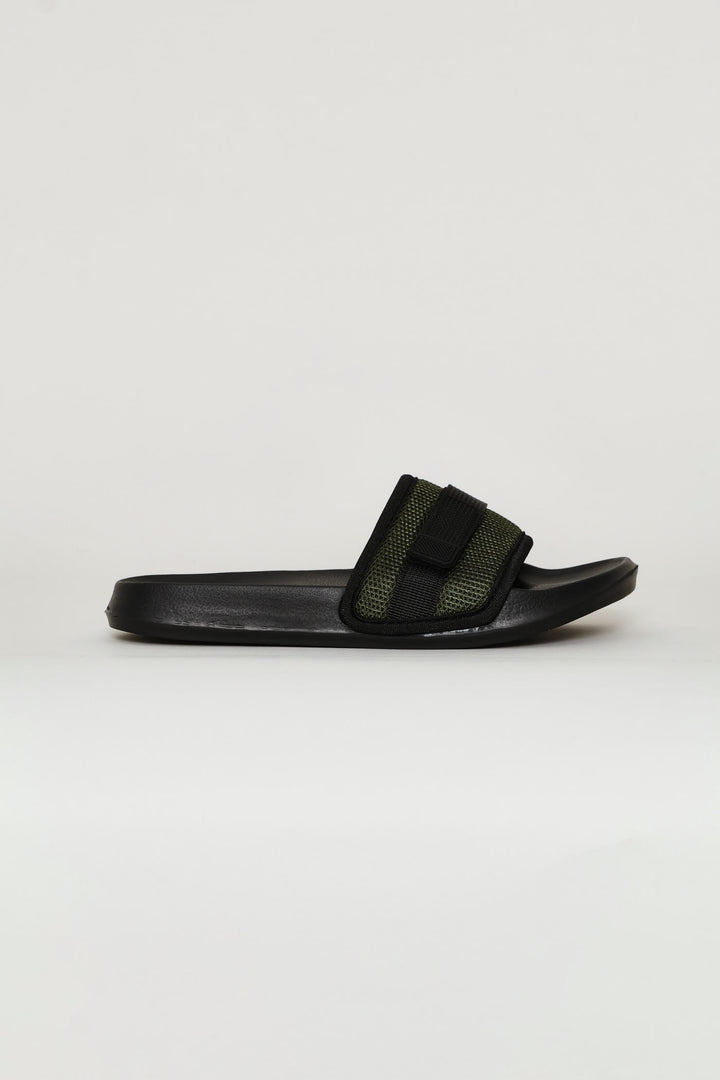Boys Utlity Slide - Olive