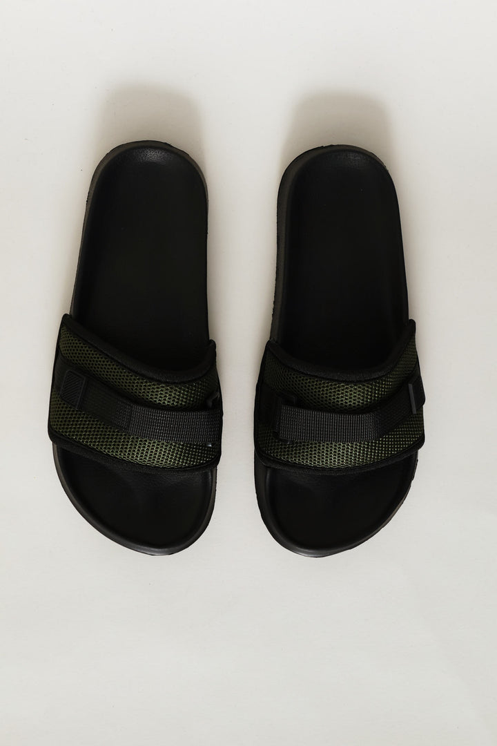 Boys Utlity Slide - Olive