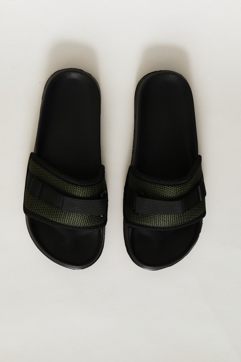 Boys Utlity Slide - Olive