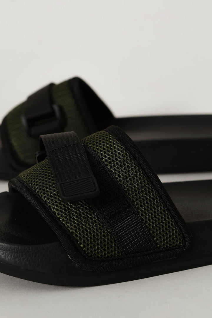 Boys Utlity Slide - Olive