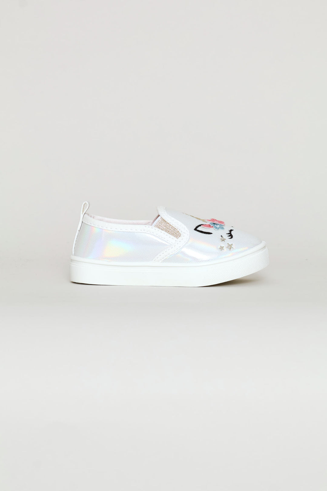 Pre-Girls Unicorn Slip On Sneaker - White