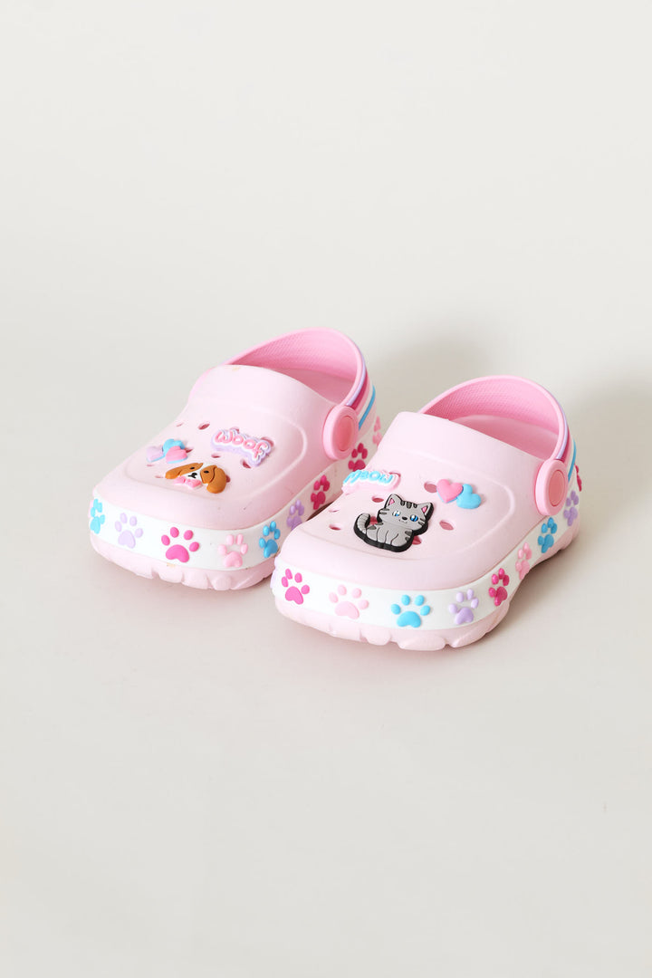 Baby Girls Paws Clog - Pink