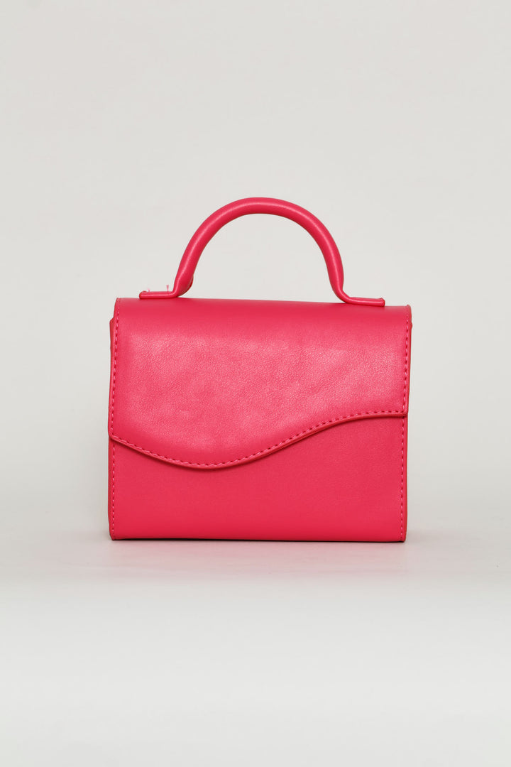 Girls Pu Slingbag - Pink