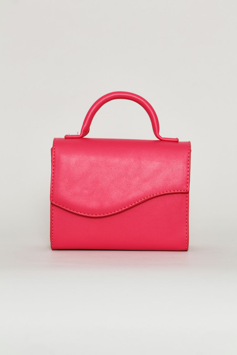 Girls Pu Slingbag - Pink