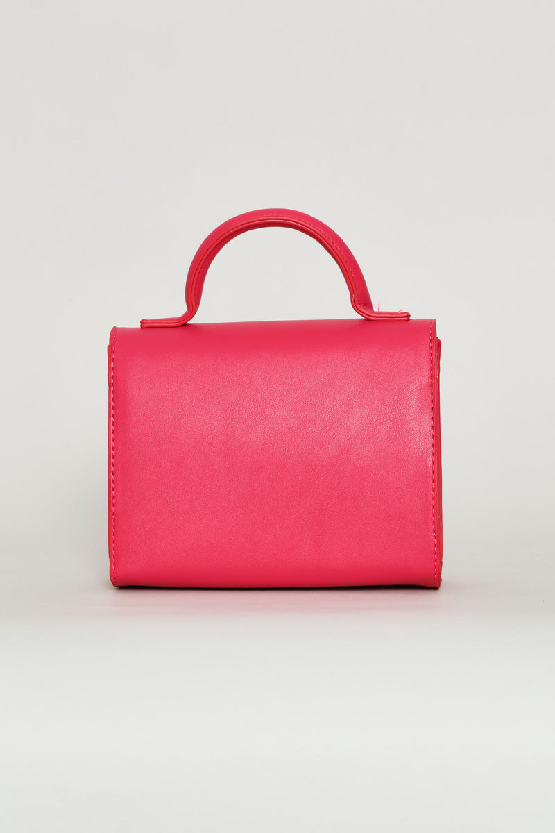 Girls Pu Slingbag - Pink