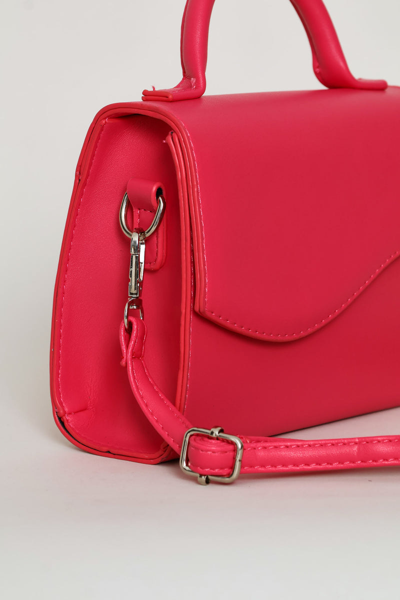 Girls Pu Slingbag - Pink