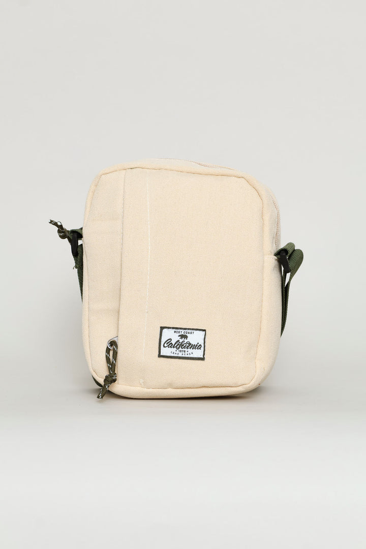 Boys California Bear Crossbody Bag - Stone