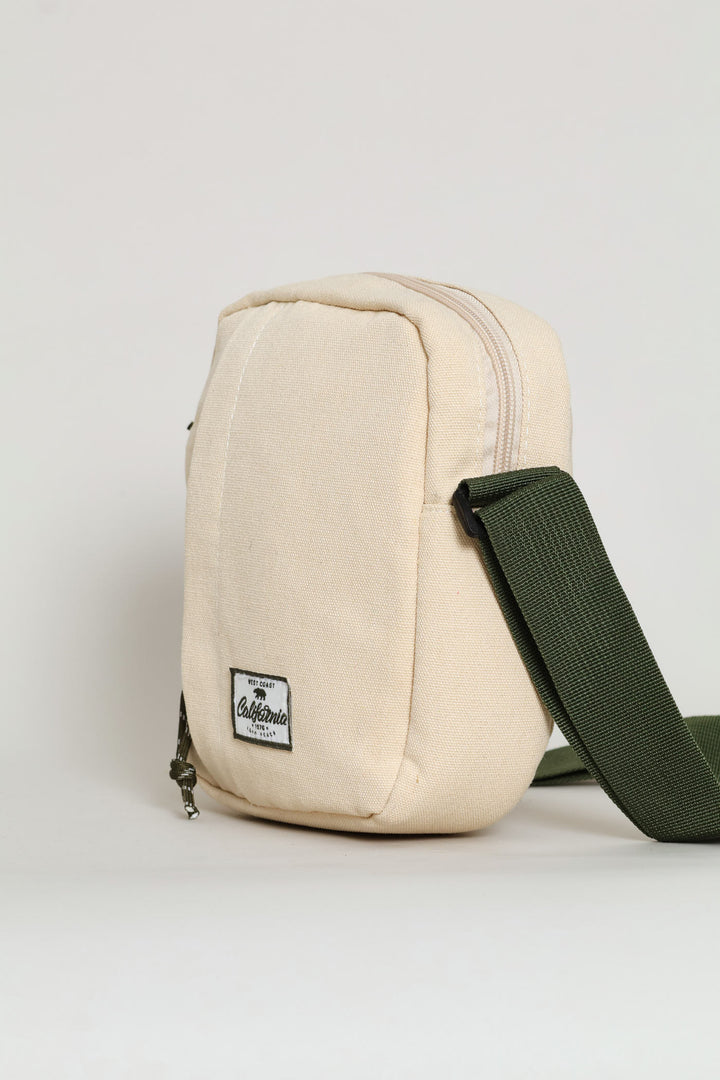 Boys California Bear Crossbody Bag - Stone