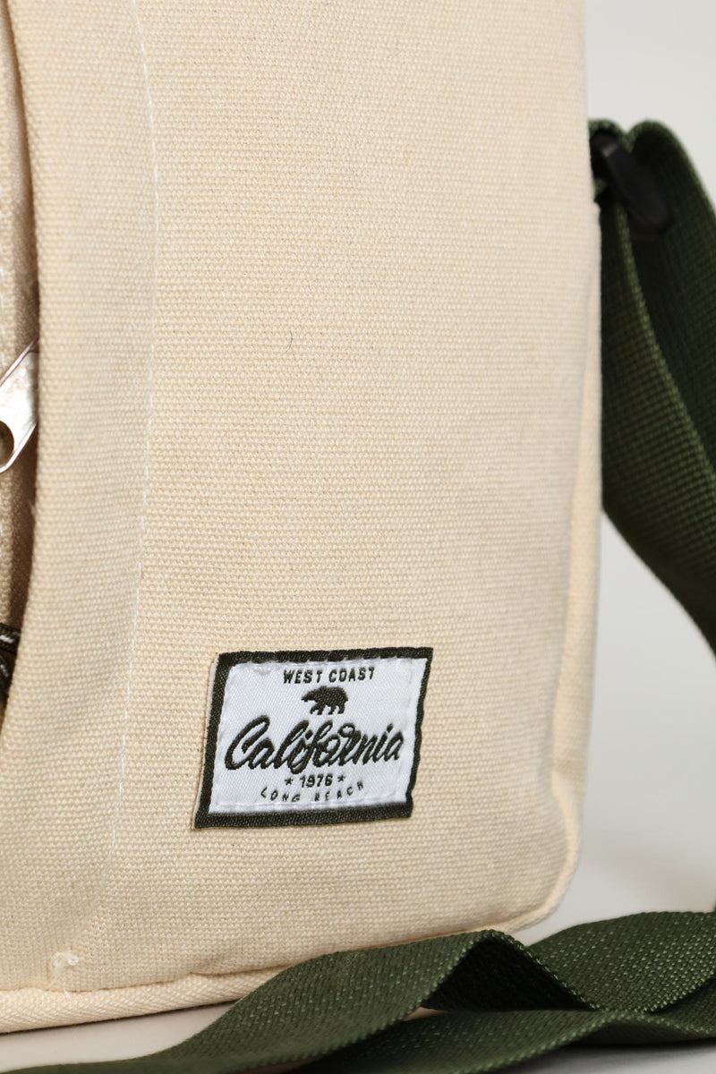 Boys California Bear Crossbody Bag - Stone
