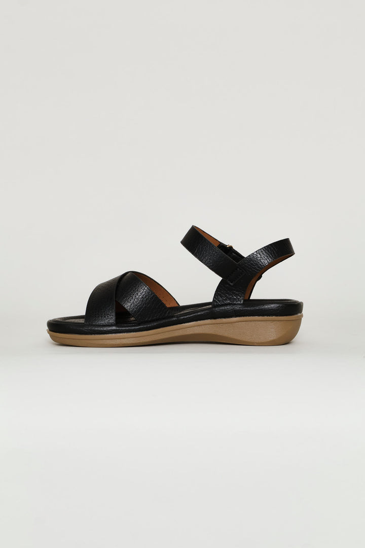Leisure Shaped Sandal - Black