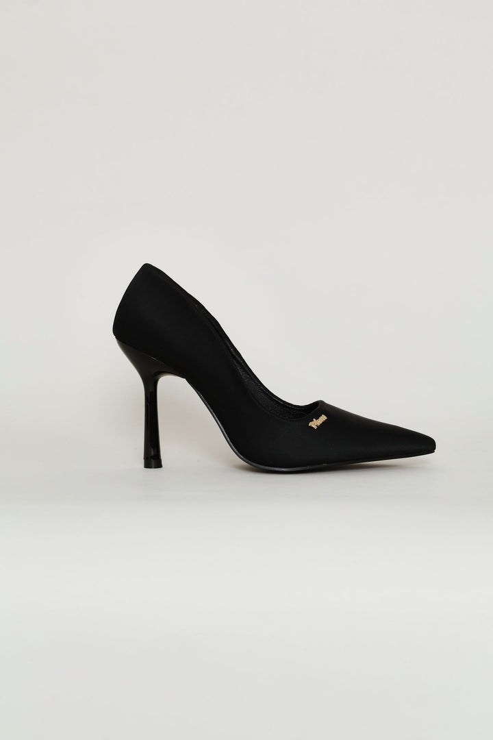 Suede Heel - Black
