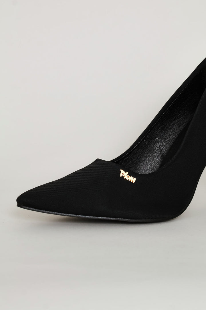Suede Heel - Black