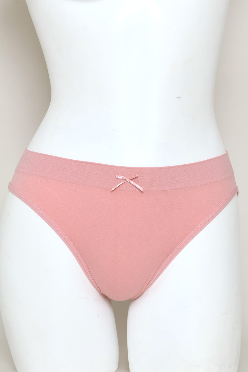 3 Pack Seamless Bikini Panites - Burgundy/Pink/Black