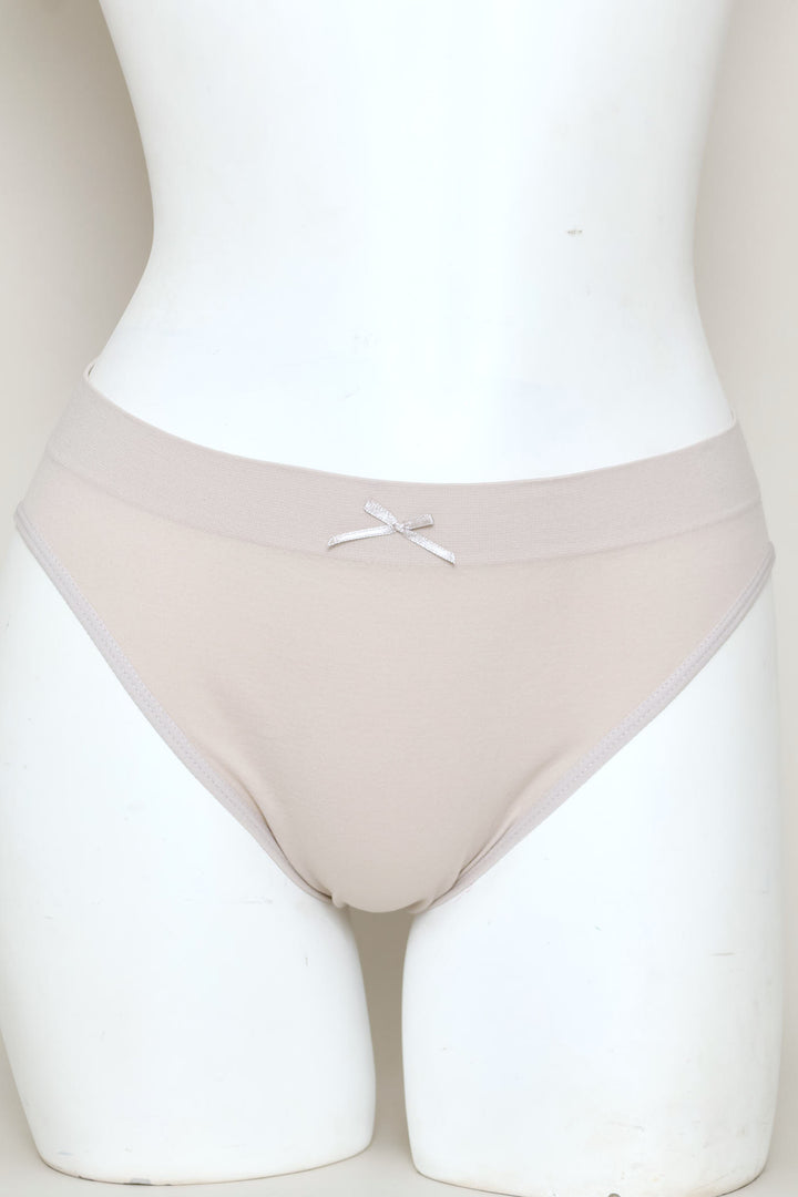 3 Pack Seamless Hi-Cut Panites - Plum/Stone/Navy