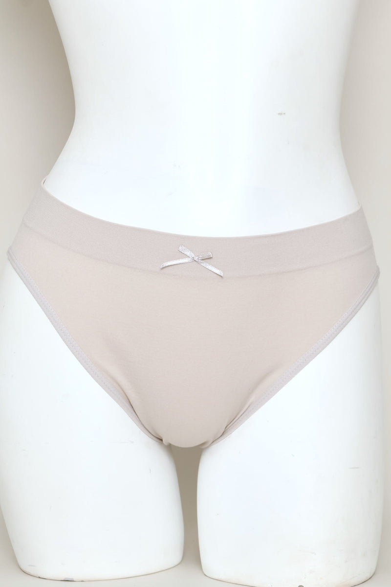 3 Pack Seamless Hi-Cut Panites - Plum/Stone/Navy