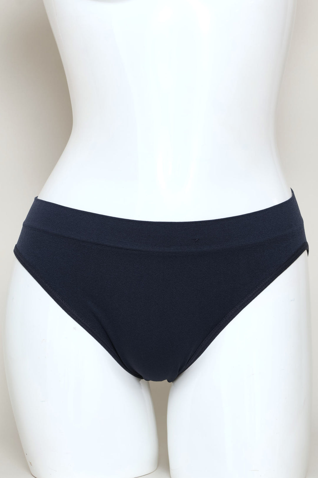 3 Pack Seamless Hi-Cut Panites - Plum/Stone/Navy