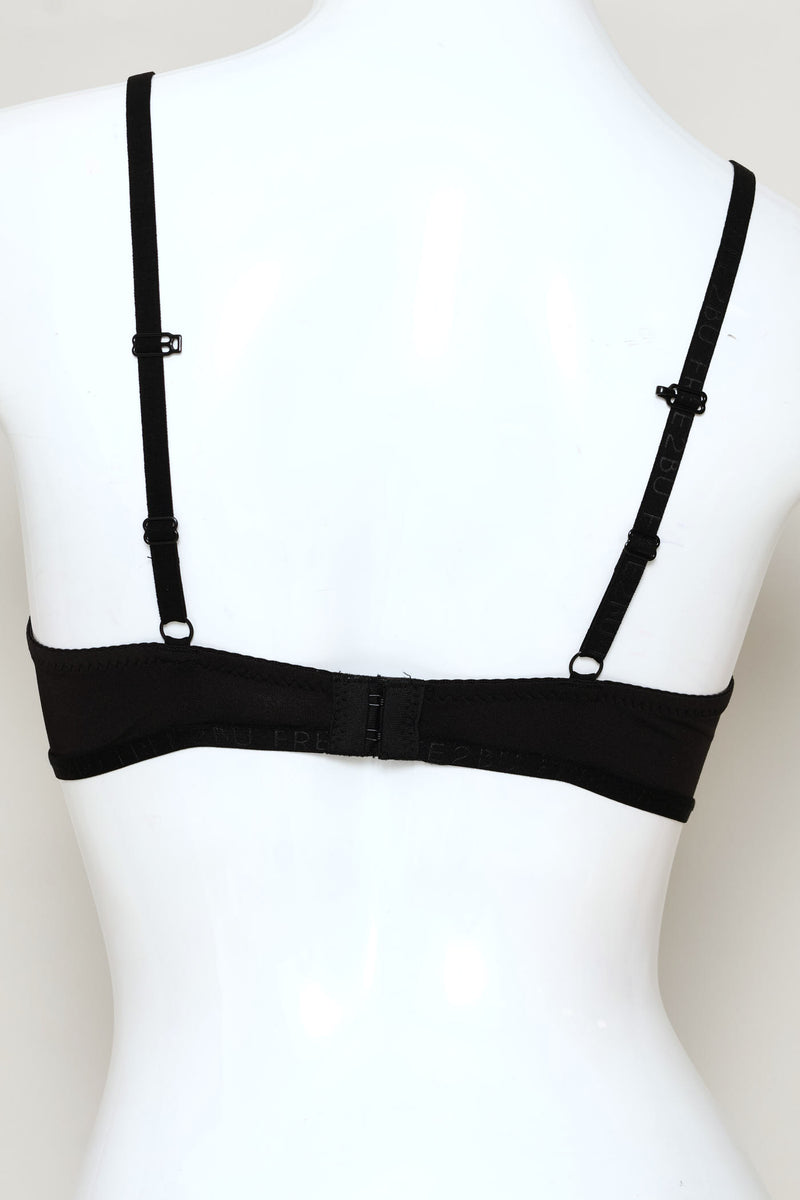 3 Pack T-Shirt Bras - Black/Mocha/White