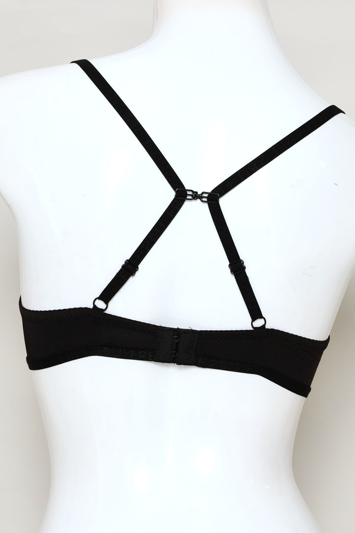 3 Pack T-Shirt Bras - Black/Mocha/White